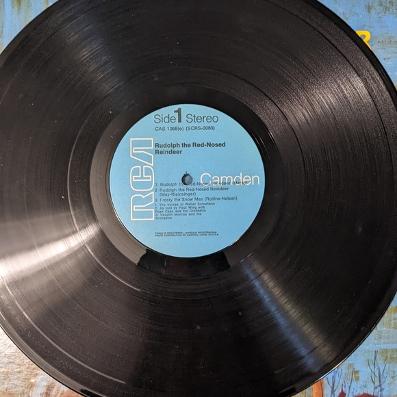 Rudolph the Red Nose Reindeer Vinyl Record - Picture 3 of 3